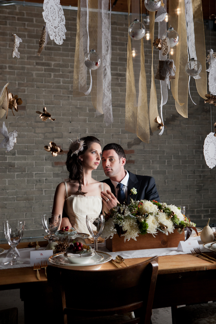  Our concept started with the idea of a modern winter wedding that 